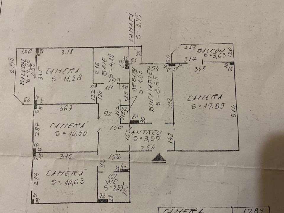 Apartament 4 camere decomandat 78mp Marasti 