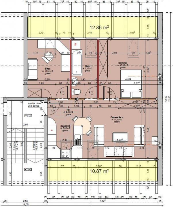Apartament 3 camere mobilat/utilat Buna Ziua