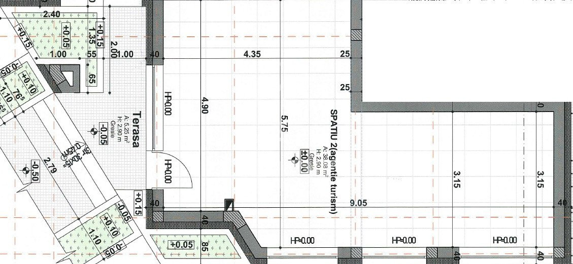 Spatiu comercial , parter de bloc nou, vitrina mare la 2 strazi, vad comercial