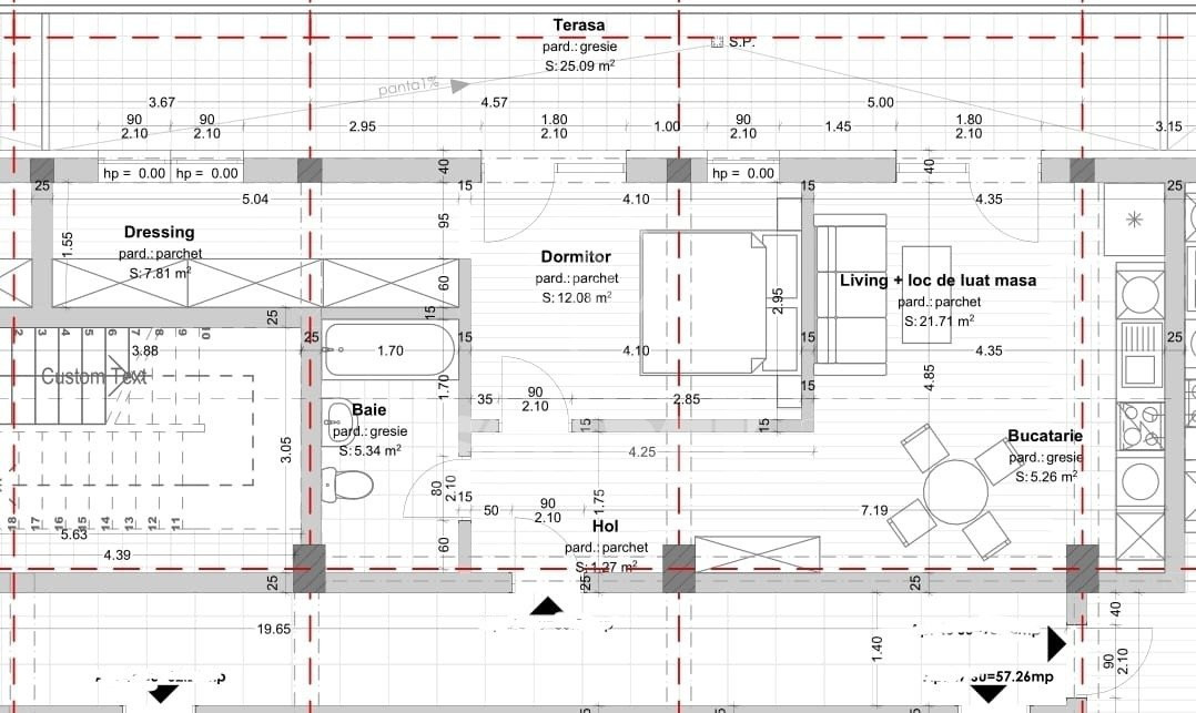 Apartament 2 camere bloc nou Dambul Rotund