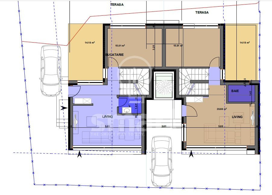 Teren pentru constructie duplex, zona Kaufland Manastur