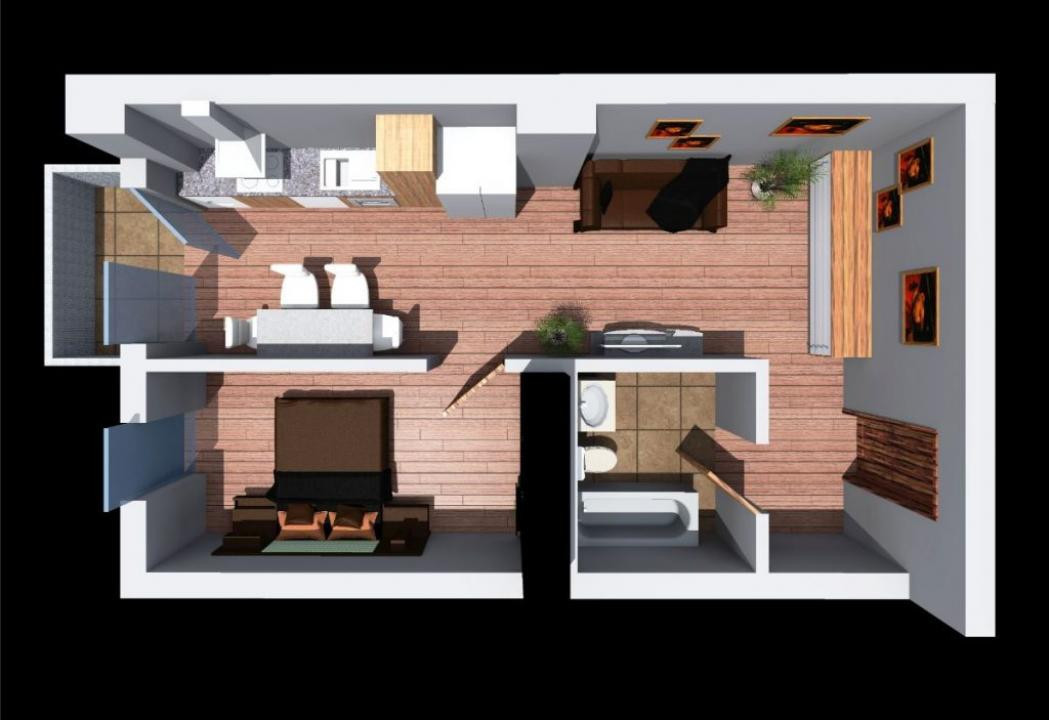 Apartament 2 camere bloc nou Dambul Rotund