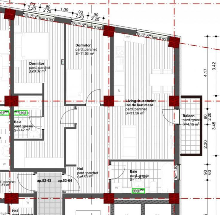 Apartament 2 camere bloc nou Dambul Rotund