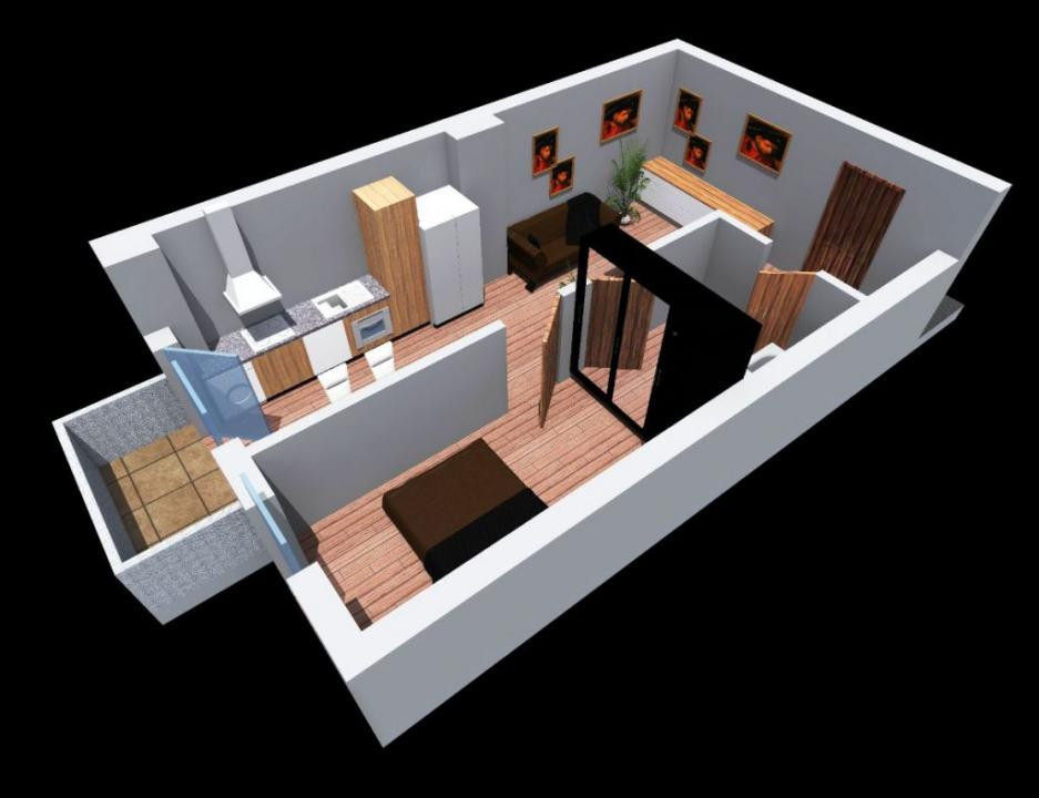 Apartament 2 camere bloc nou Dambul Rotund