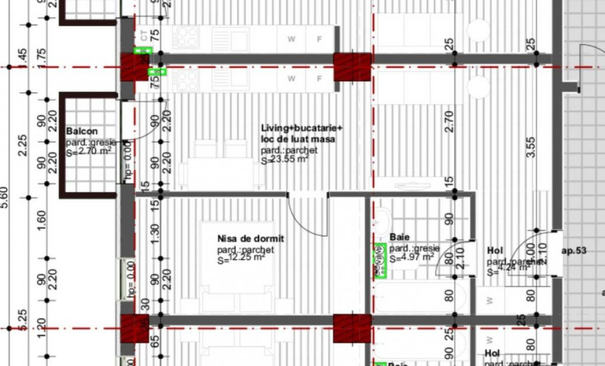 Apartament 2 camere bloc nou Dambul Rotund