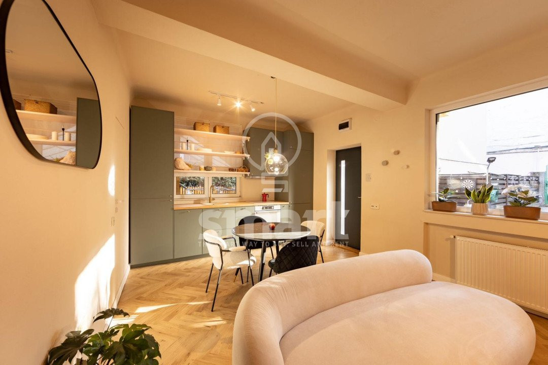Apartament 2 camere mobilat/utilat Centru 