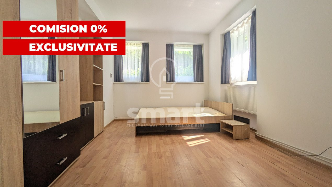 Garsonieră cu grădină proprie, zona centrală Cluj lângă The Office 0% COMISION