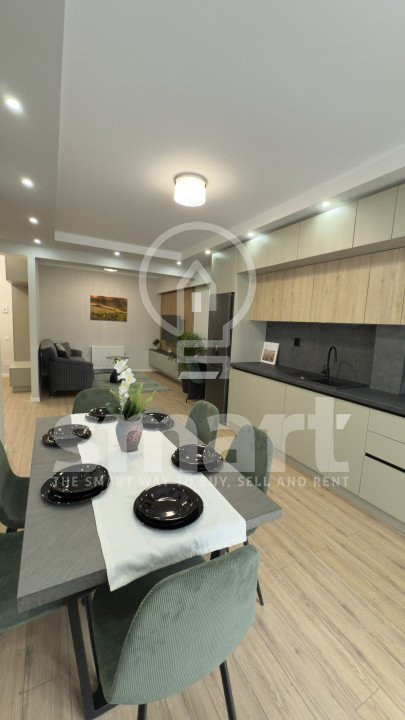 Apartament 2 camere, ultrafinisat, zona Terra, Floresti