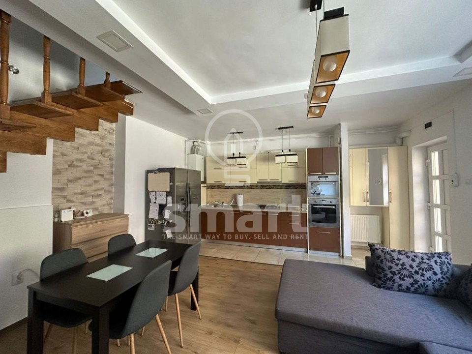 Apartament de 60 mp la casă, zona Semicentrală – 2 dormitoare, complet mobilat, 