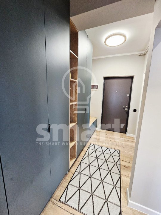 Apartament 2 camere cu terasa 23 mp, ultrafinisat, zona Terra, Floresti 