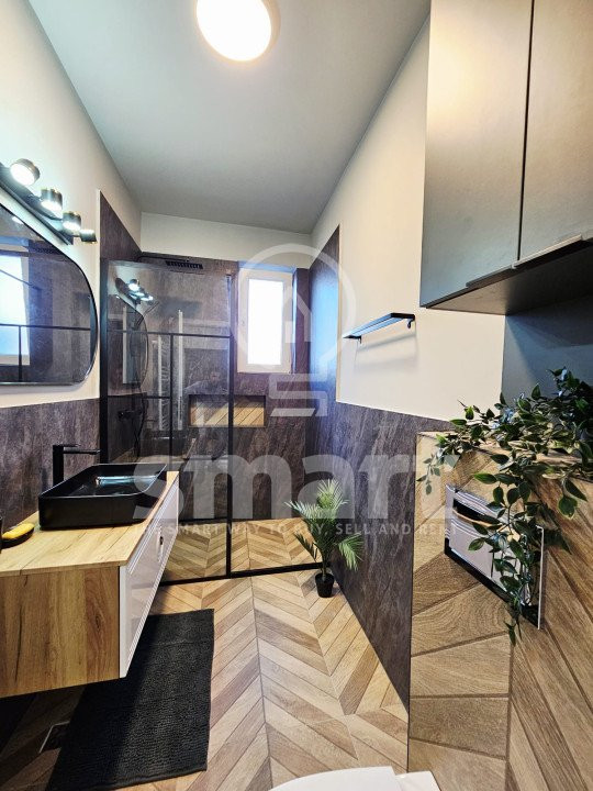 Apartament 2 camere cu terasa 23 mp, ultrafinisat, zona Terra, Floresti 