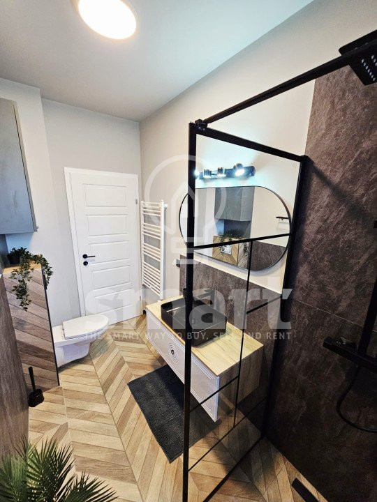 Apartament 2 camere cu terasa 23 mp, ultrafinisat, zona Terra, Floresti 