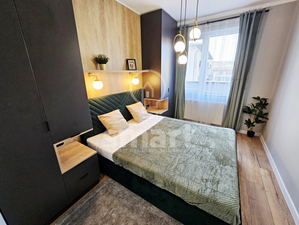 Apartament 2 camere cu terasa 23 mp, ultrafinisat, zona Terra, Floresti 