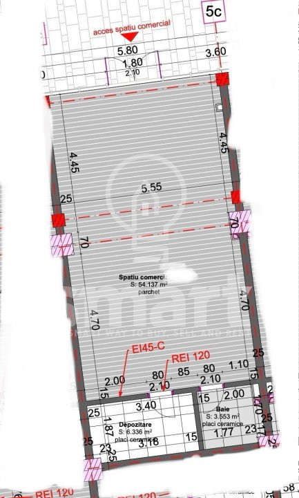 Spatiu comercial 64mp de vanzare Marasti Fabricii