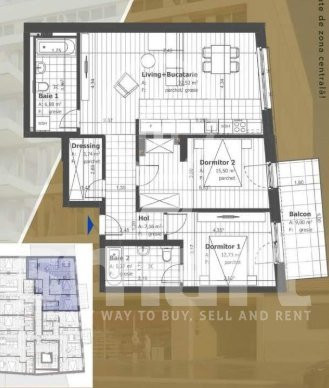 Apartament 3 camere BLOC NOU Semicentral