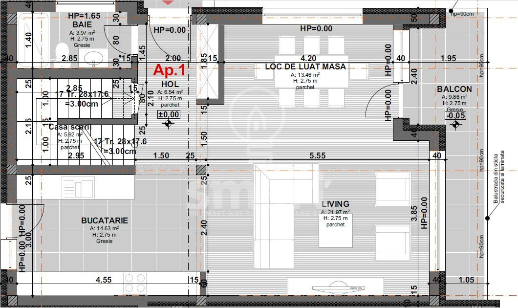 Parte de duplex Grigorescu, garaj, terasa, priveliste !!!