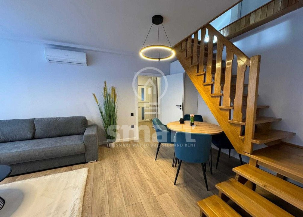Apartament ultrafinisat, 90 mp, 2 nivele, Centru Piata Mihai Viteazu 