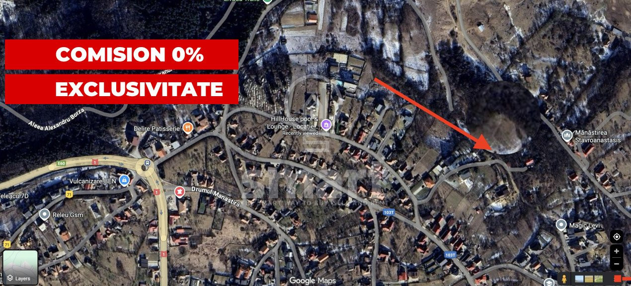 Teren intravilan cu priveliște panoramică 1350mp Feleacu