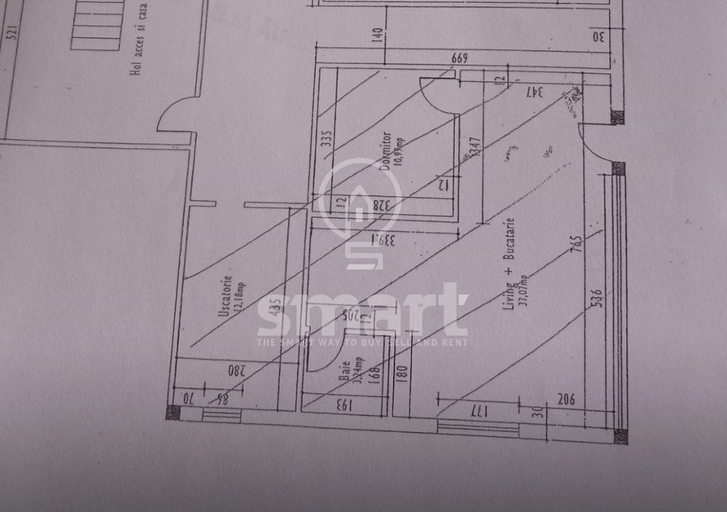 Vanzare 2 garsoniere total 75mp Zorilor bloc nou 
