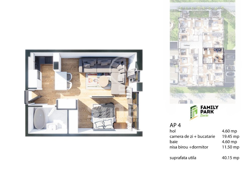 Apartament 2 camere BLOC NOU Baciu Cluj