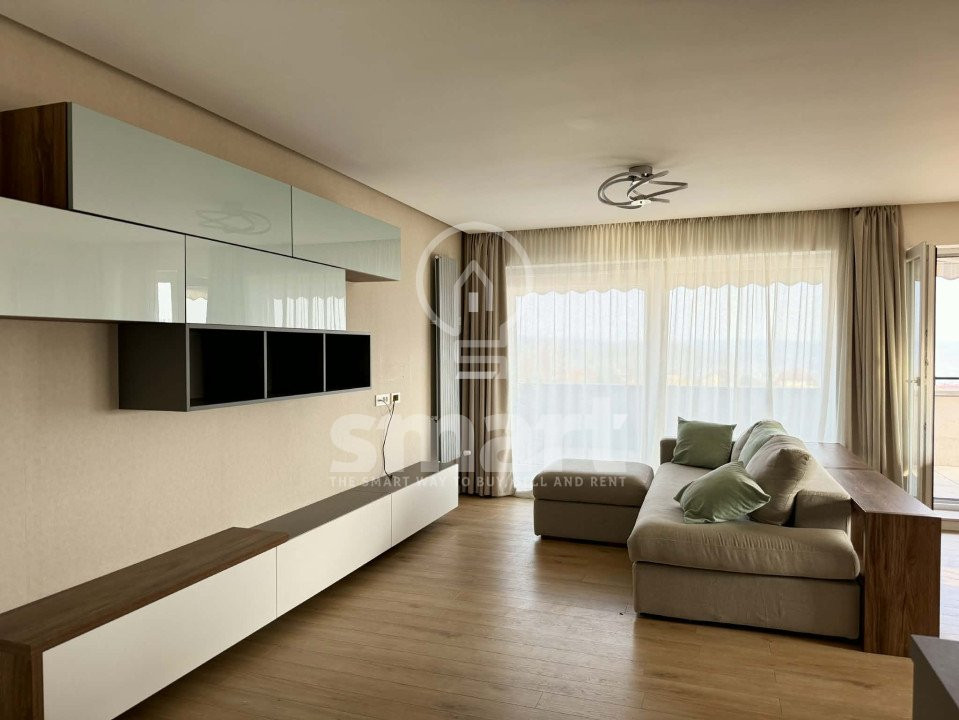 Apartament 3 camere Zorilor terasa 30 mp priveliste panoramica parcare bloc nou