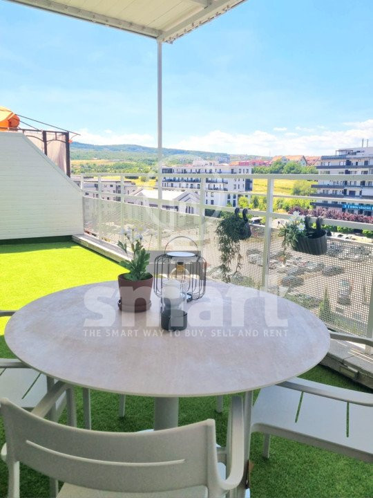 Penthouse de 230 mp pe 2 nivele in Buna Ziua - Priveliste top