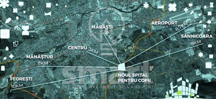 Apartament 2 camere 59mp+ terasa complex rezidential Borhanci 