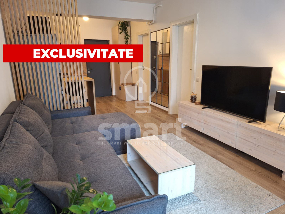 Apartament 2 camere de vânzare finisat premium mobilat și utilat Fabrici 105