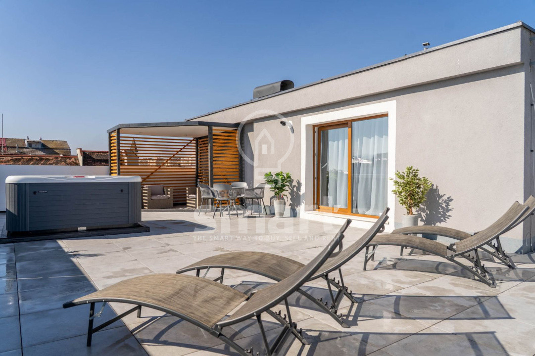 Apartament tip Penthouse 2 camere terasa 150 mp Zona Iulius Mall