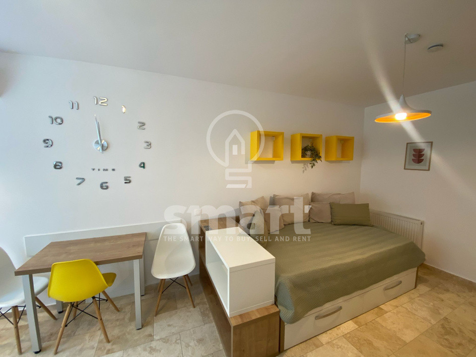Apartament 1 cameră Hasdeu 20 mp mobilată utilată  aer condiționat
