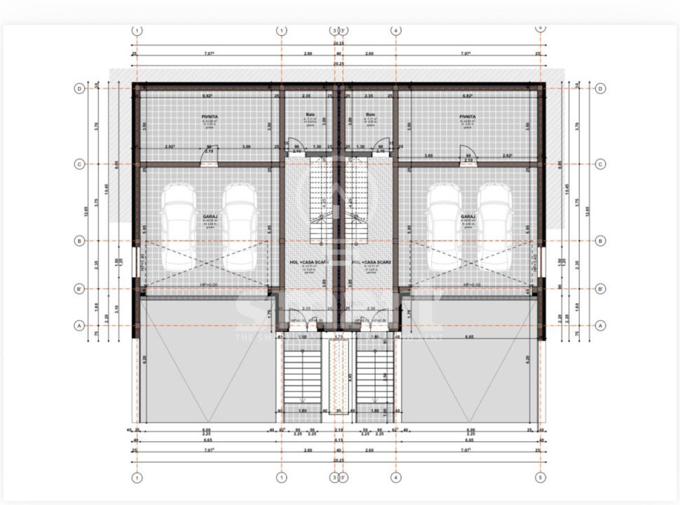 Teren autorizat duplex Europa 669 mp front 28 m construibil imediat