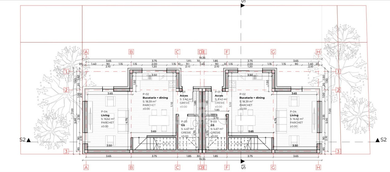 Vanzare duplex 115 mp utili curte 120 mp finisaje premium Buna Ziua 