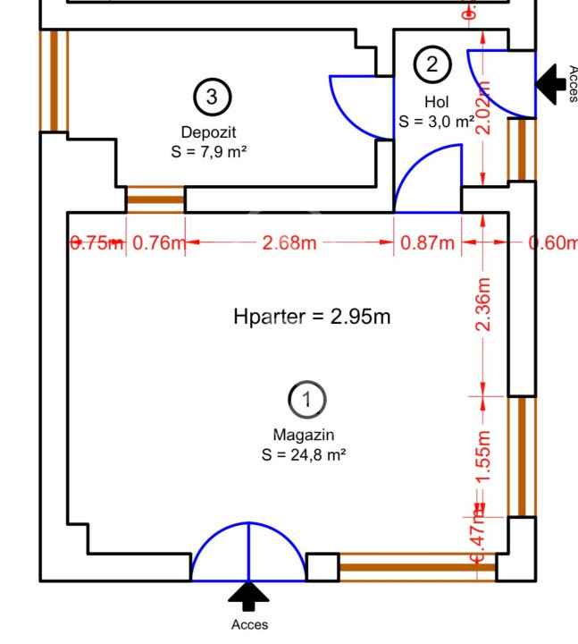 Spatiu Comercial 36 mp