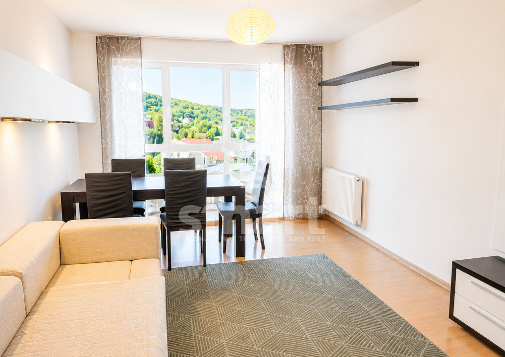 Apartament 2 camere panorama spre Someș etaj intermediar mobilat și utilat 