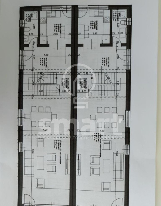 Duplex modern cu garaj și încălzire în pardoseală în Dâmbul Rotund