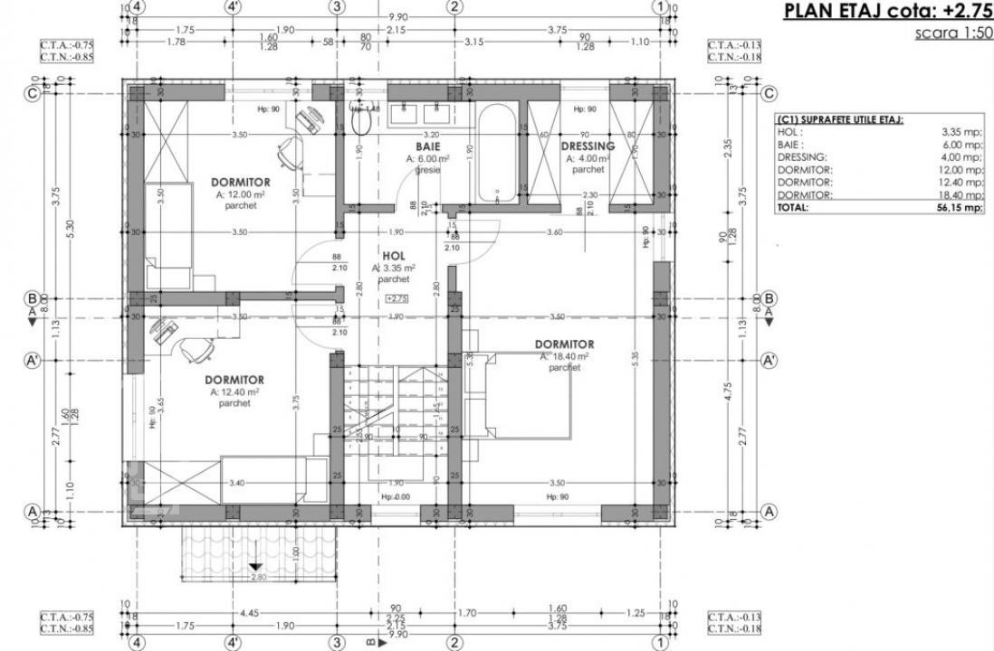 Casa individuala P+1 Sat Pata teren generos Finisata complet 0% comision 