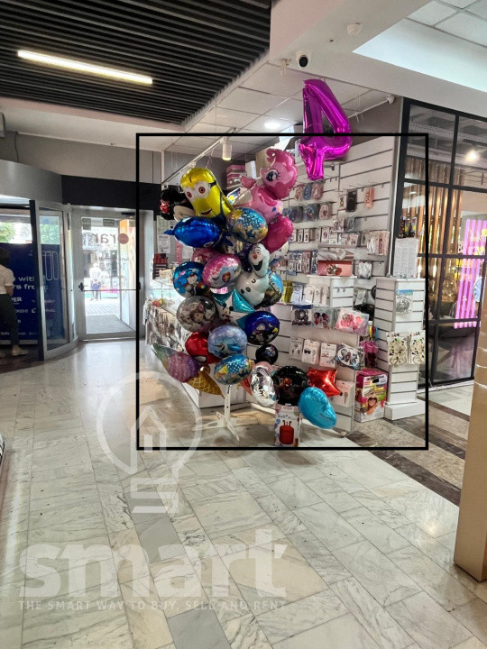 Stand comercial de inchiriat la intrarea în Central Shopping Center vad excelent