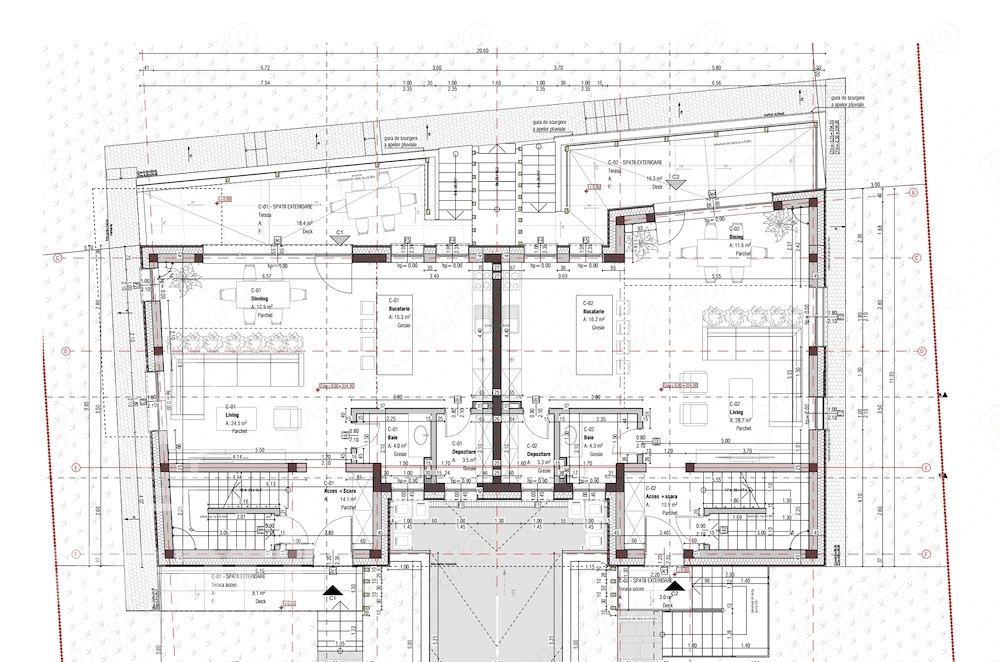 Duplex de lux cu 4 camere Dambul Rotund 220mp