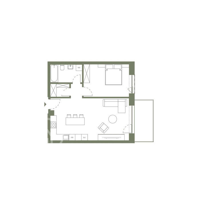 Apartament 2 Camere de vanzare 55 mp Semicentral