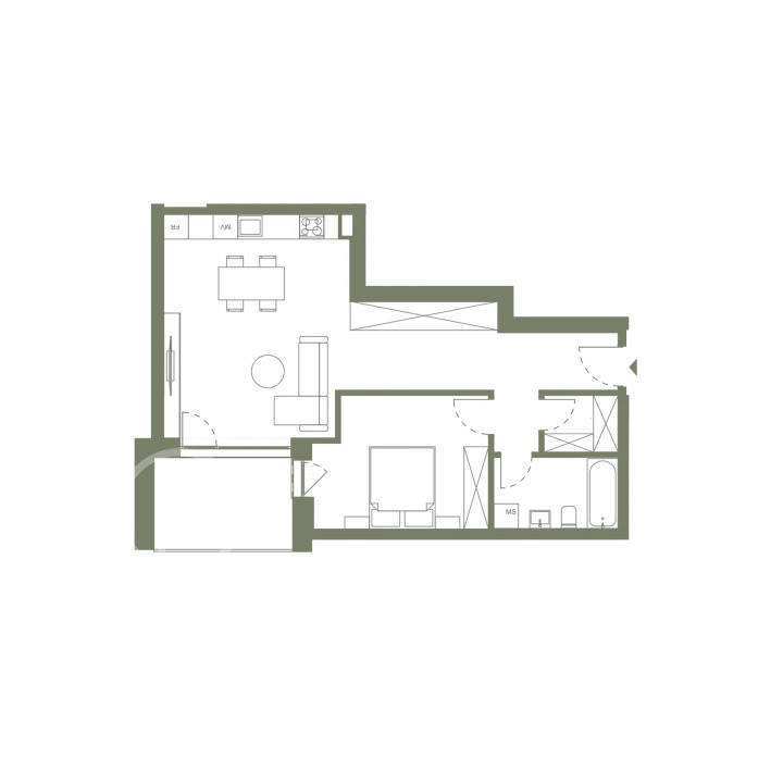 Apartament 2 Camere de vanzare 59 mp Semicentral 