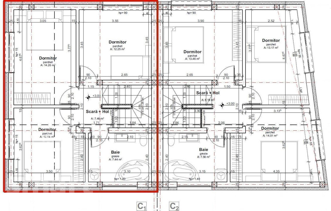 Duplex premium de vanzare cu panorama asupra orasului Dambu Rotund