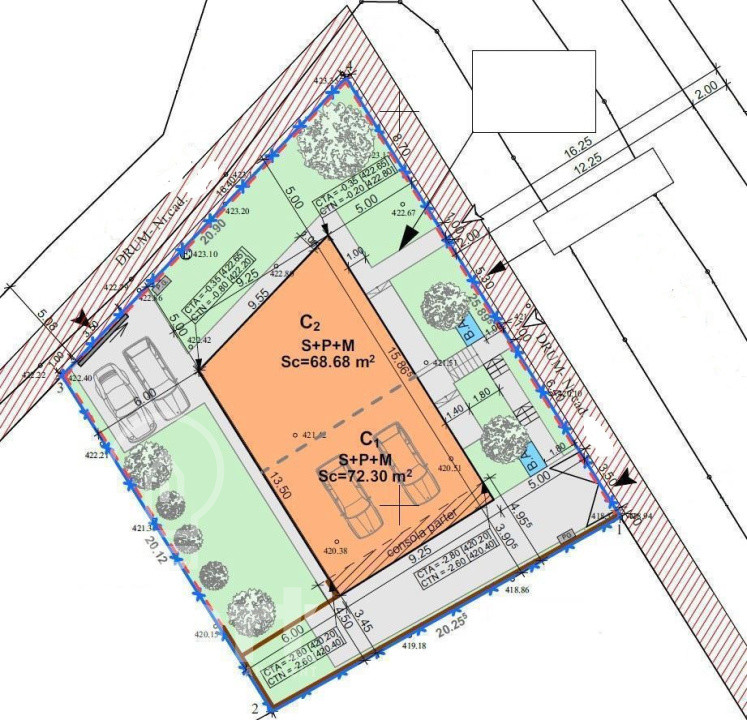 Duplex premium de vanzare cu panorama asupra orasului Dambu Rotund