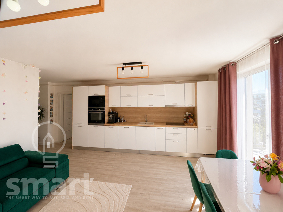 Apartament 3 camere de vanzare panoramic 67 mp 2 bai Dambu Rotund
