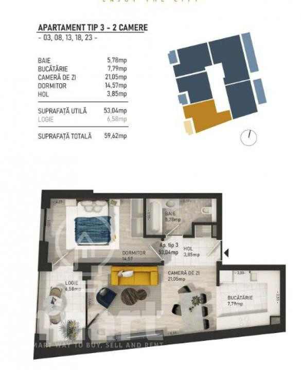 Apartament 2 camere LUX Centru Cluj Napoca 
