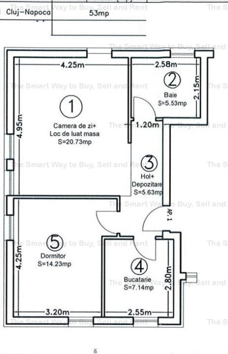 Apartament 2 camere Borhanci cu gradina si parcare