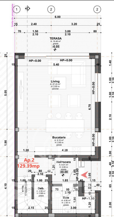 Duplex Dambu Rotund zona buna , teren drept