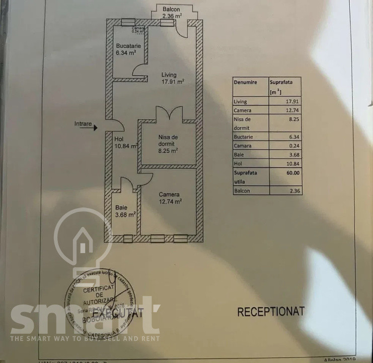 Apartament 3 camere de vanzare Gheorgheni  Borhanci