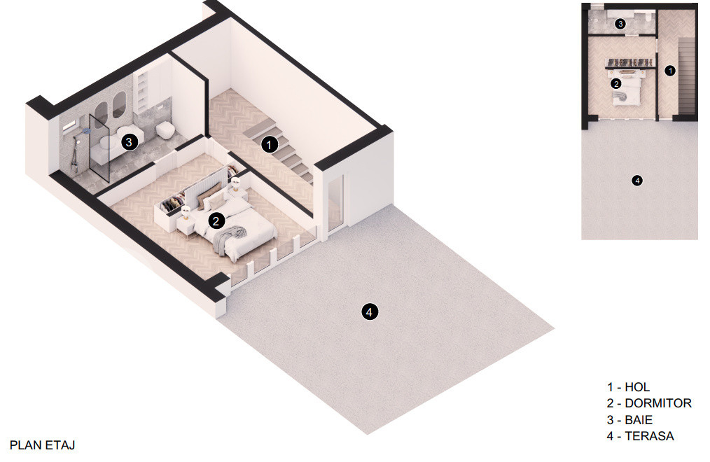 Casă modernă 144 utili+terasa – priveliste speciala Dambul Rotund 
