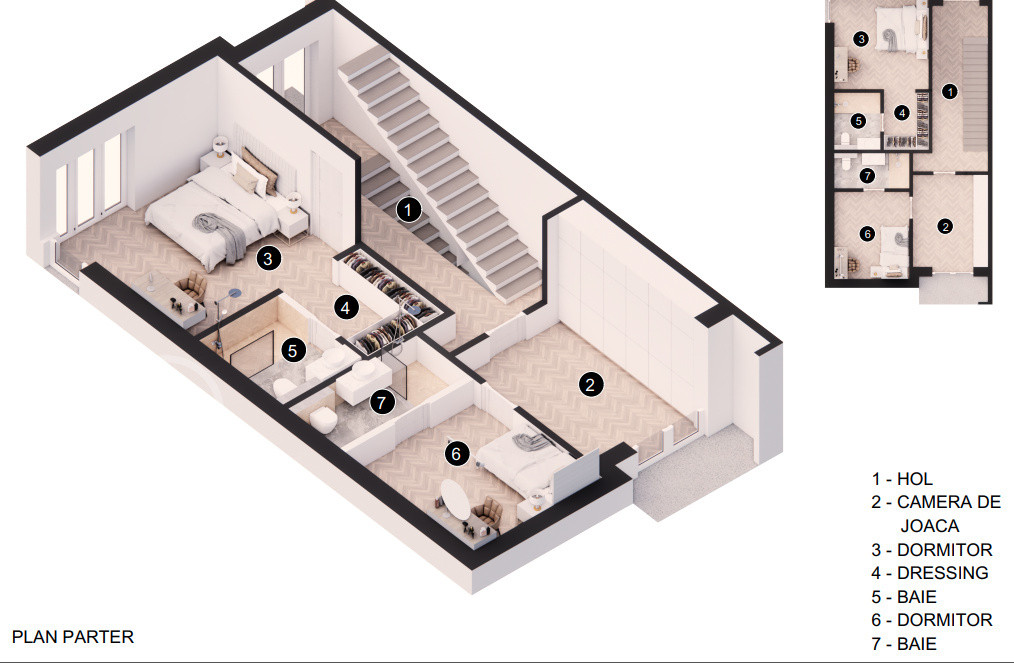 Casă modernă 144 utili+terasa – priveliste speciala Dambul Rotund 