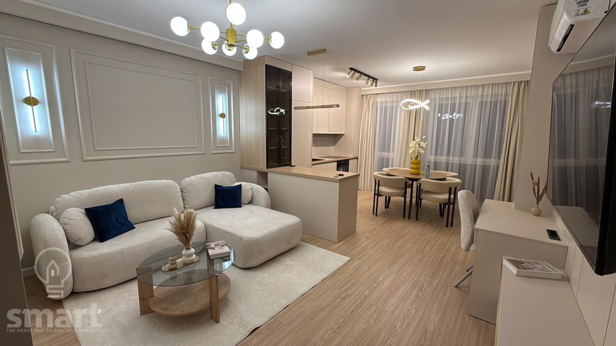 Apartament 2 camere , Floresti , zona Tineretului 54mp+ parcare